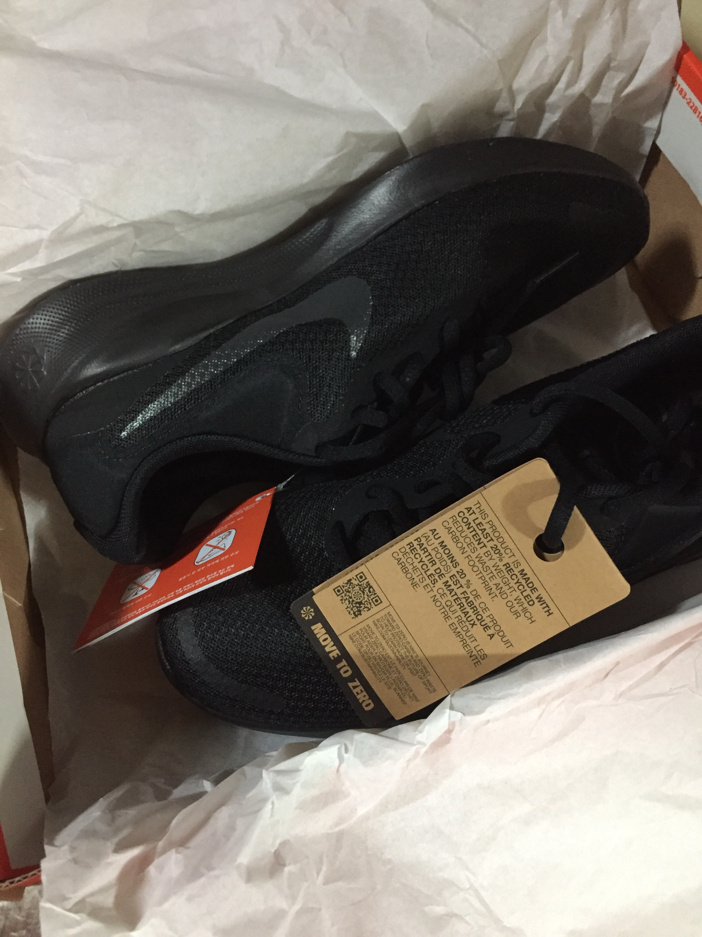 (W) Nike Revolution 7 Black Off Noir 착용 스타일