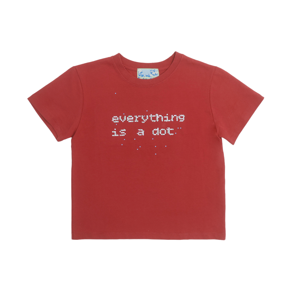 TTA62EFCS010RD TOWTOW.ARCHIVE Everything Dot Crop Tshirts Red