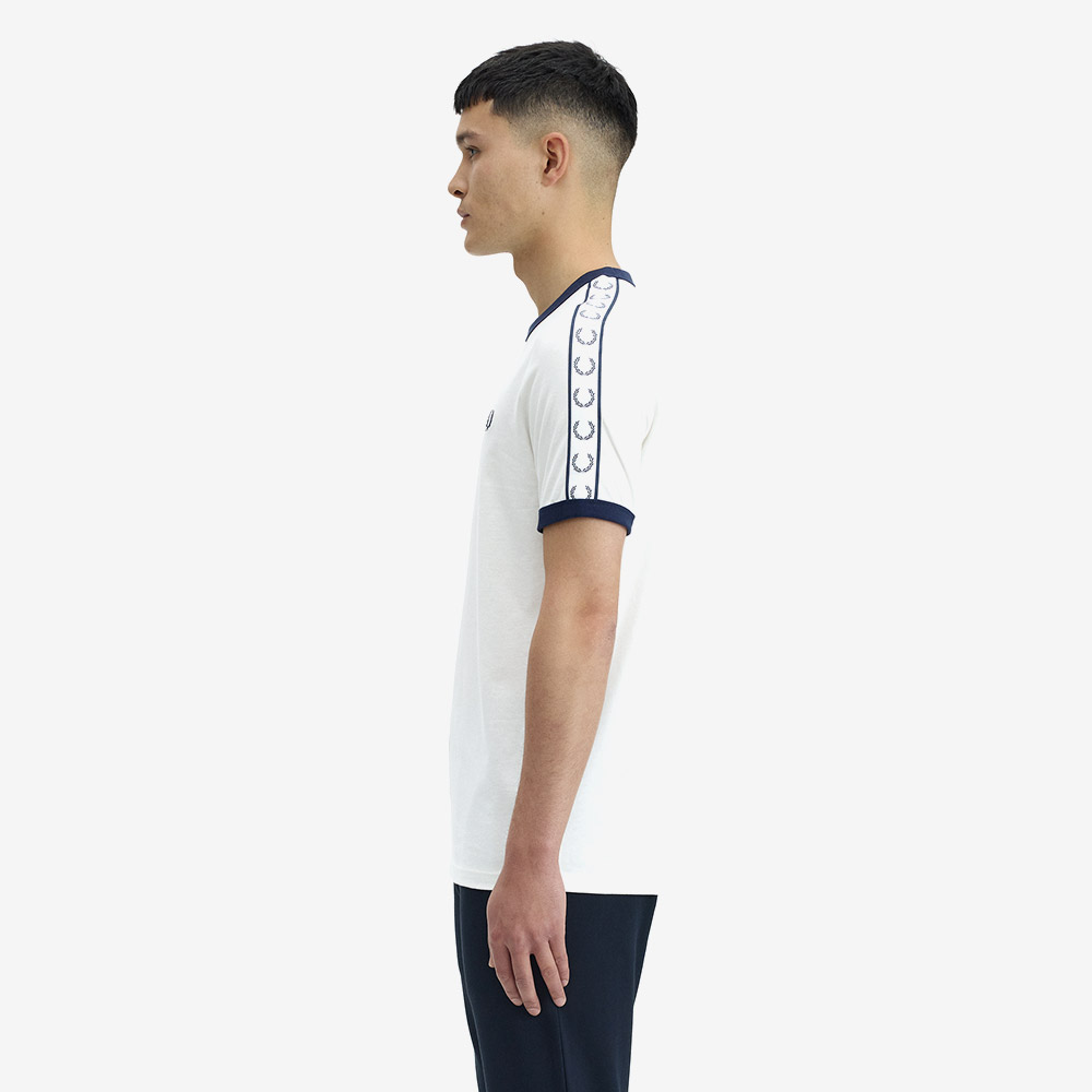 프레드페리 테잎 링어 티셔츠 스노우 화이트(Fred Perry Taped Ringer T-Shirt Snow White) - 2