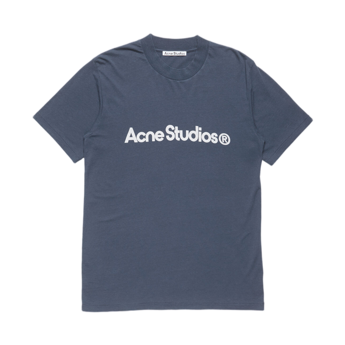 CL0489-885 Acne Studios Graphic T-Shirt Navy Blue