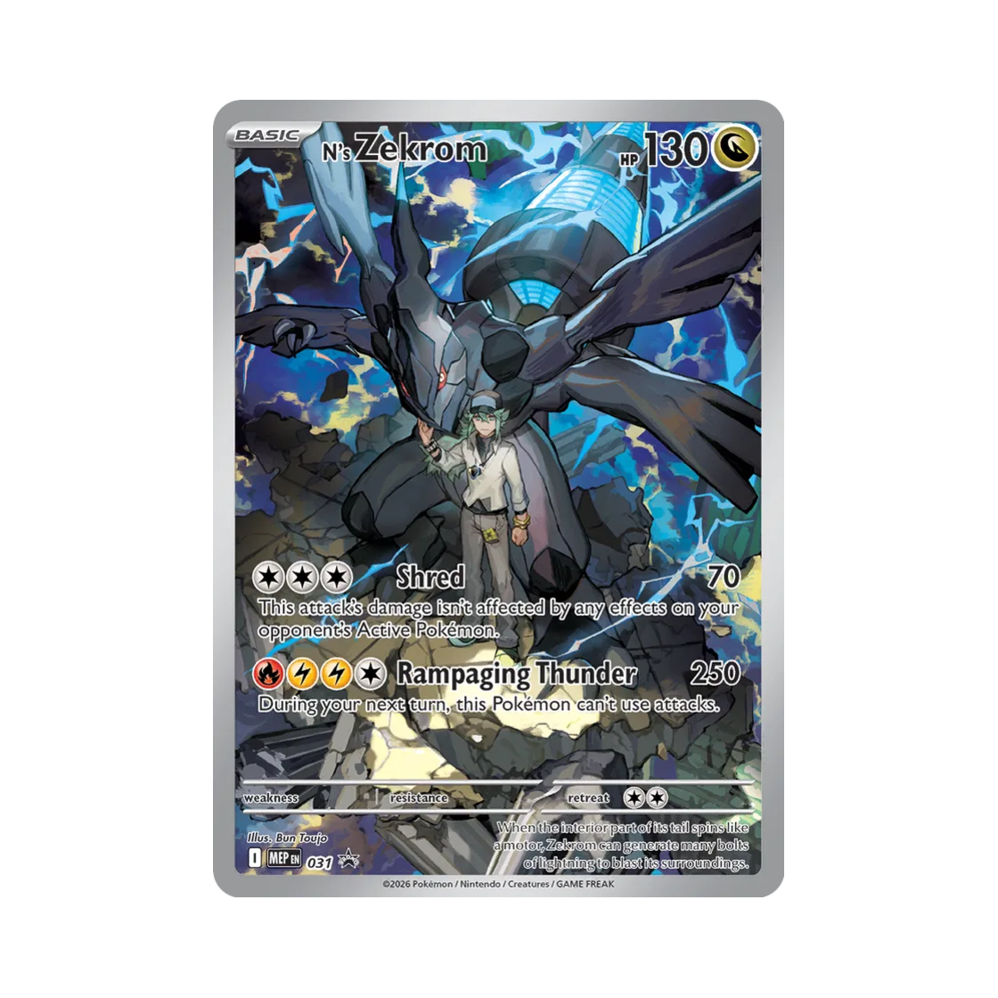PROMO-MEP-031 Pokemon TCG N's Zekrom P Mega Evolution Promos (English Ver.)