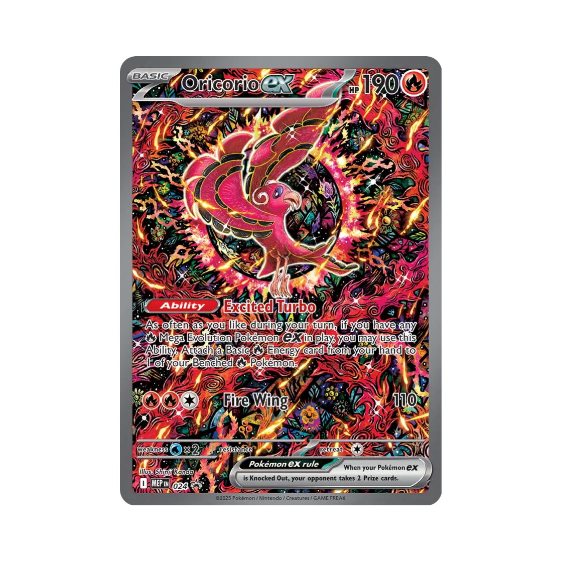 PROMO-MEP-024 Pokemon TCG Oricorio ex P Mega Evolution Promos (English Ver.)