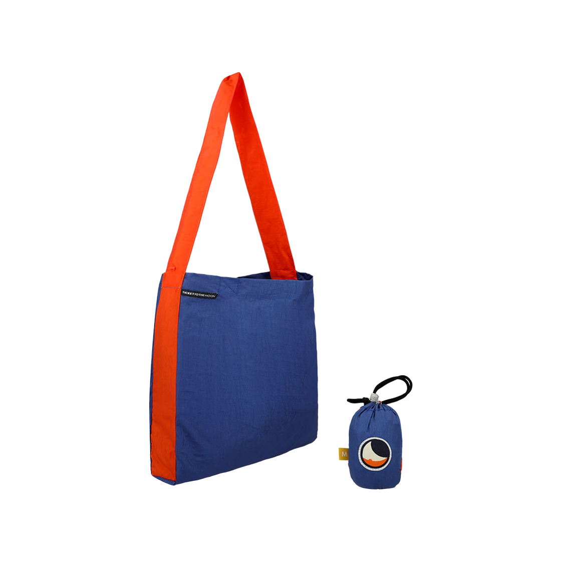 TMEBM3935 Ticket To The Moon Medium Eco Bag 15L Royal Blue Orange