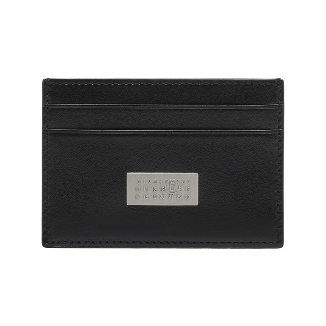 MM6 메종 마르지엘라 레더 카드 홀더 블랙(MM6 Maison Margiela Leather Card Holder Black) - 1