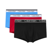 Calvin Klein Micro Variety WB 3-Pack Low Rise Trunks Blue Black