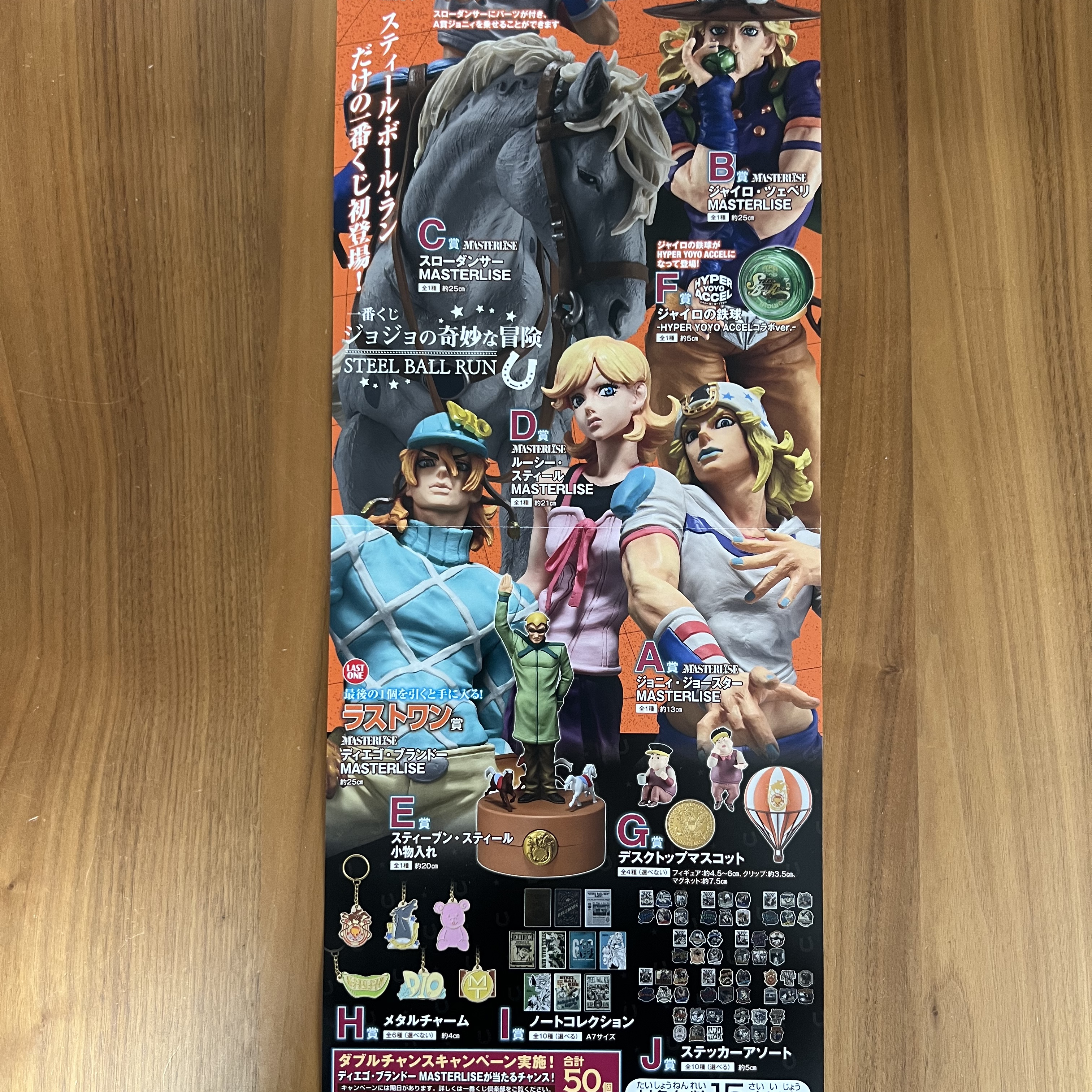 Bandai Ichiban Kuji JoJo's Bizarre Adventure STEEL BALL RUN A Prize Johnny Joestar MASTERLISE, Bandai Ichiban Kuji JoJo's Bizarre Adventure STEEL BALL RUN C Prize Slow Dancer MASTERLISE 착용 스타일 - 1