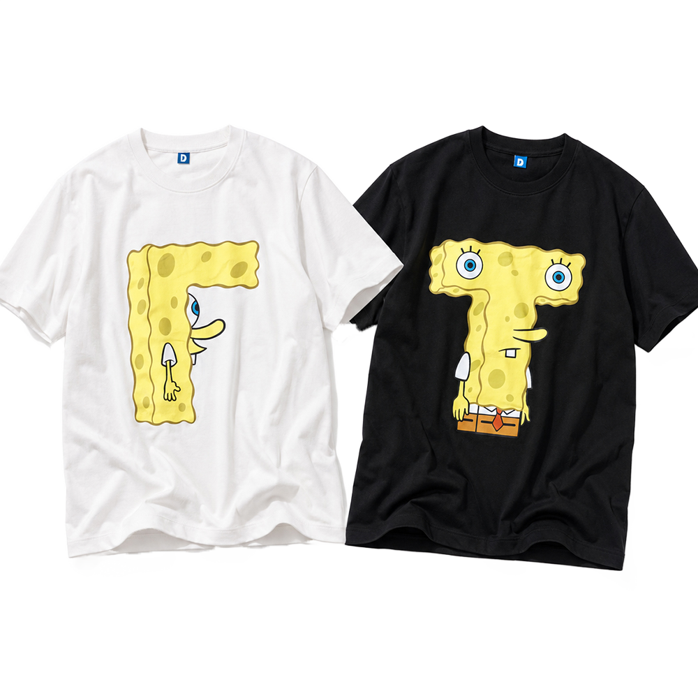 댄꼼마 x 스폰지밥 T?F? 반팔 티셔츠 2pack(DANCOMMA x SpongeBob T?F? Short Sleeve T-Shirt 2-Pack) - 2