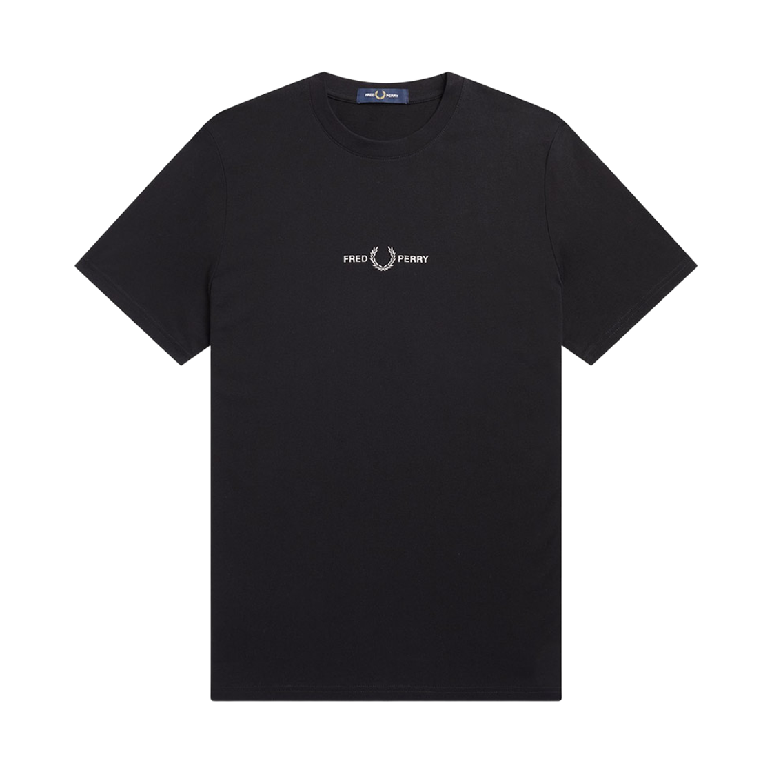 프레드페리 엠브로이더드 티셔츠 블랙(Fred Perry Embroidered T-Shirt Black)