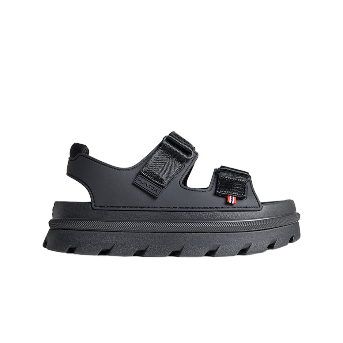 HEWK401FDZ-BLK (W) Hunter Light Algae Foam Webbing Platform Sandal Black