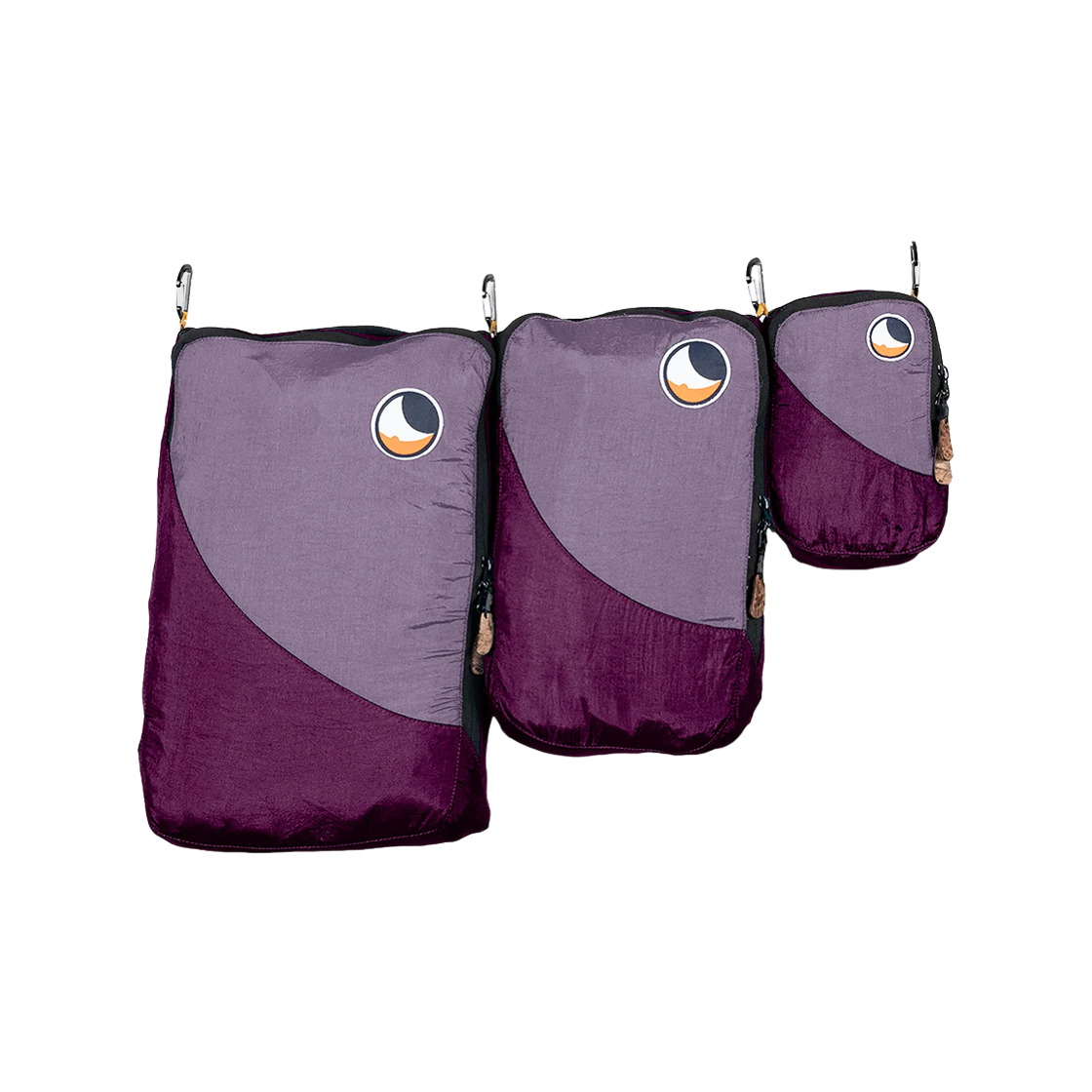TMTCSET7887 Ticket To The Moon Travel Cube Set Plum Lavender