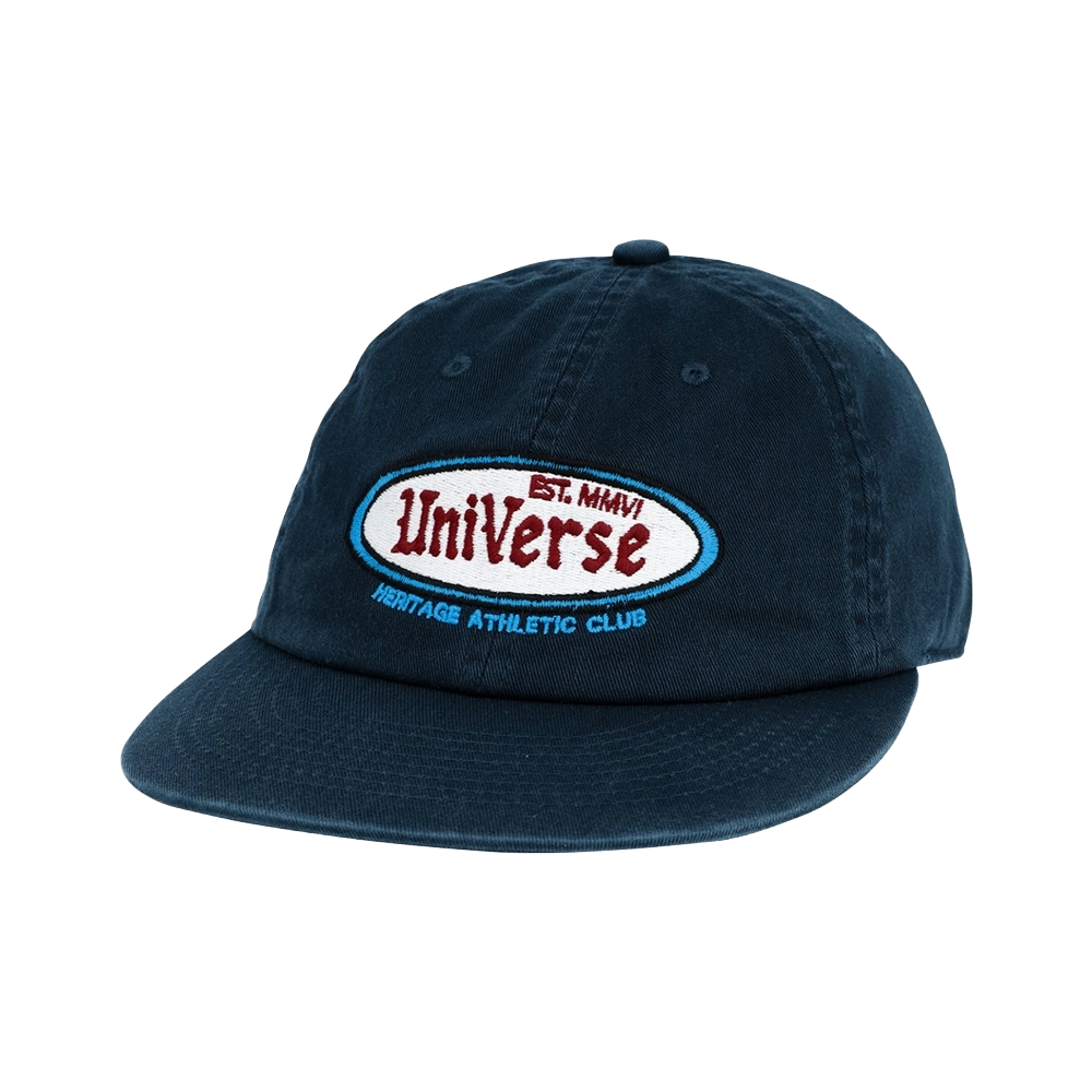 BUACAZF846NA UNIVERSE GARMENT Retro Universe Oval Logo Washing Cap Navy