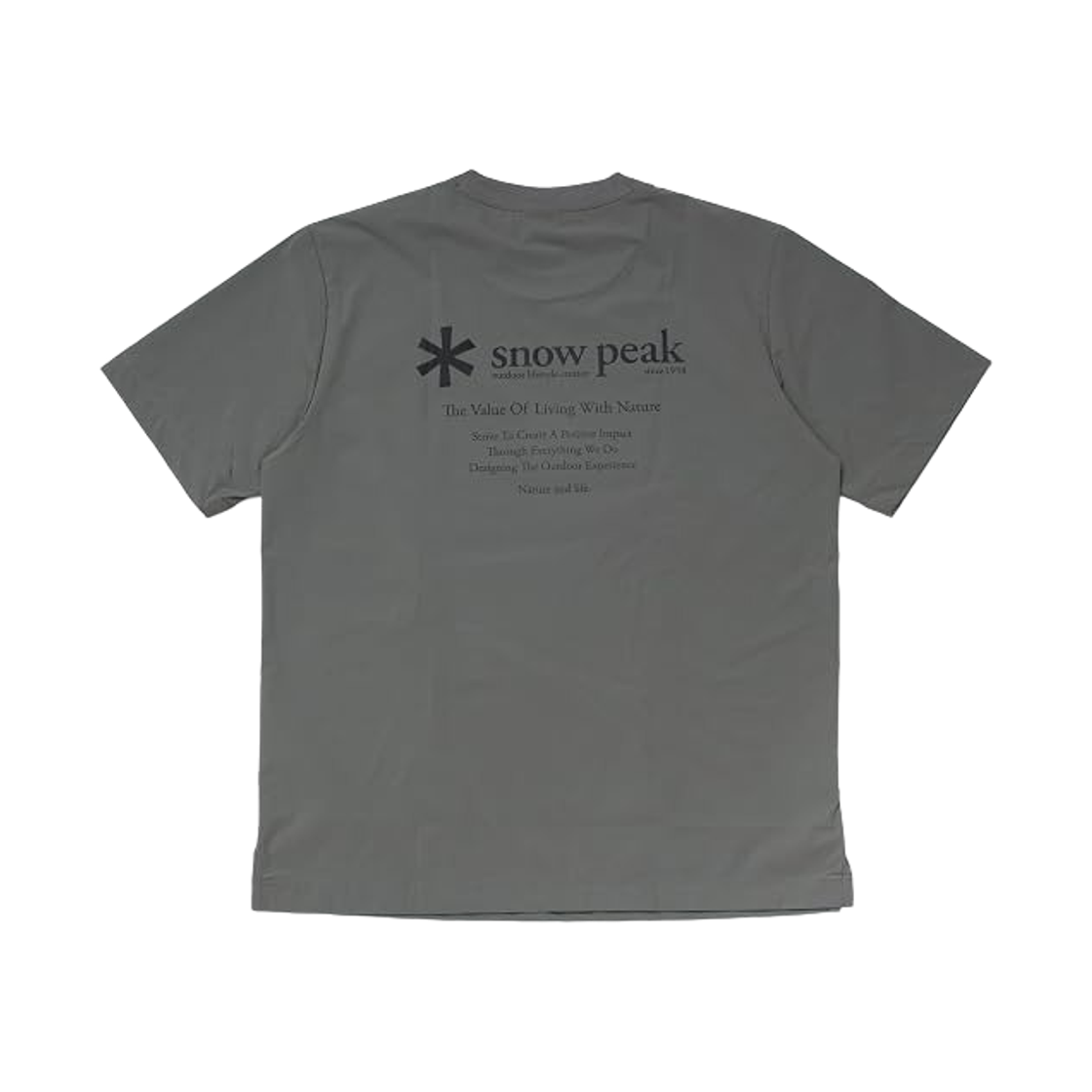 스노우 피크 씬테크 우븐 숏슬리브 티셔츠 다크 그레이(Snow Peak Thin-Tech Woven Short Sleeve T-Shirt Dark Grey) - 2
