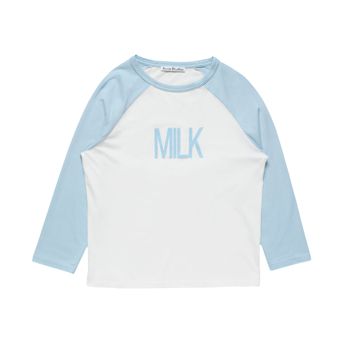 아크네 스튜디오 밀크 그래픽 티셔츠 페일 블루 화이트(Acne Studios Milk Graphic T-Shirt Pale Blue White) - 1