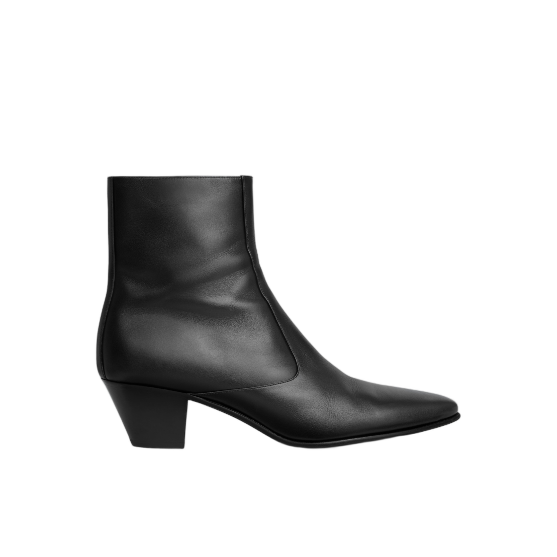 368444505C-38NO Celine Hector Zipped Boot in Calfskin Black