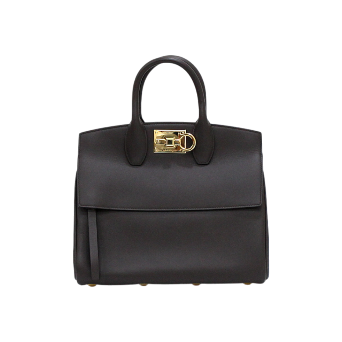 ITMKA4BOK87R Ferragamo 21 H159 Gancini Studio Small Tote & Shoulder Bag