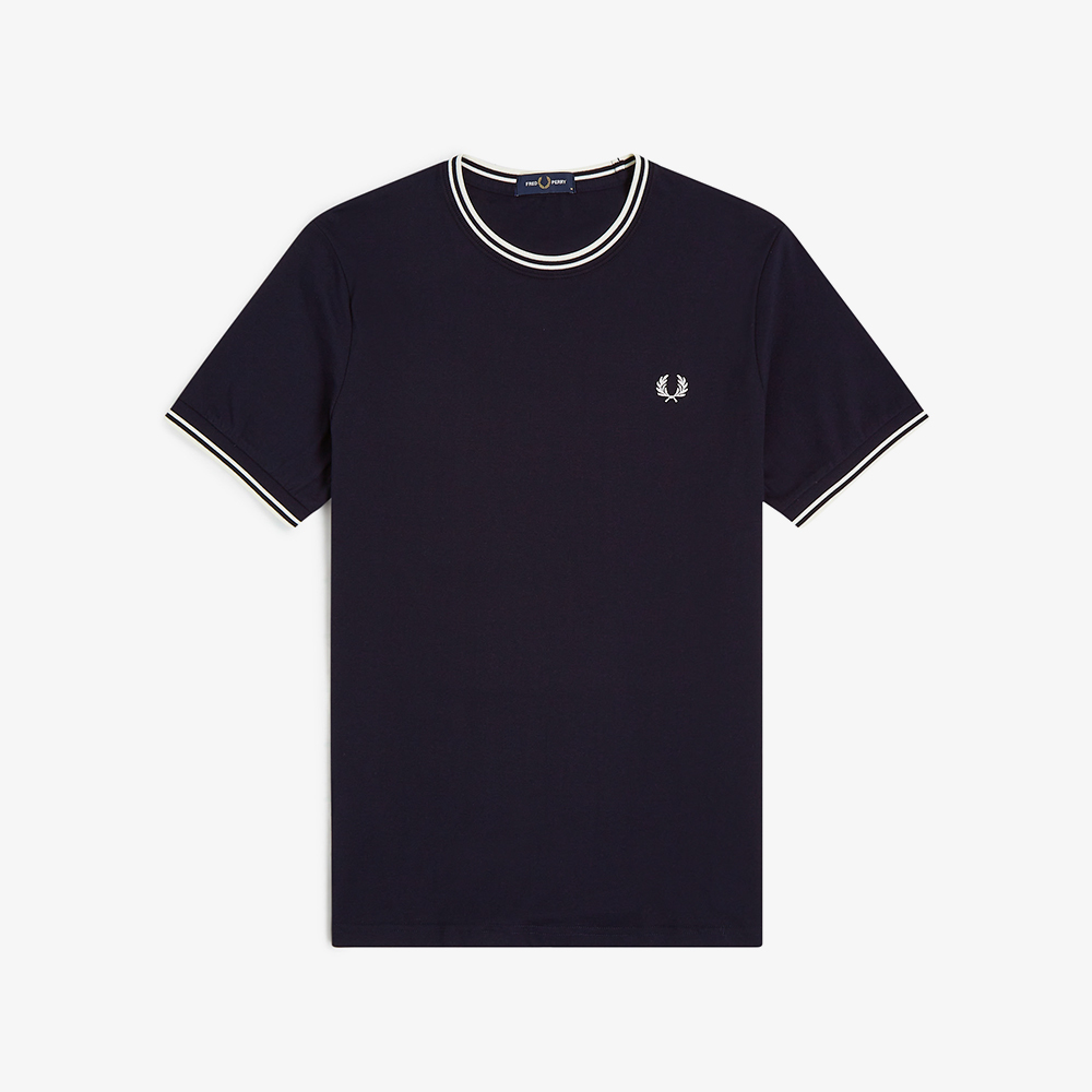 프레드페리 트윈 팁 티셔츠 네이비(Fred Perry Twin Tipped T-Shirt Navy) - 5