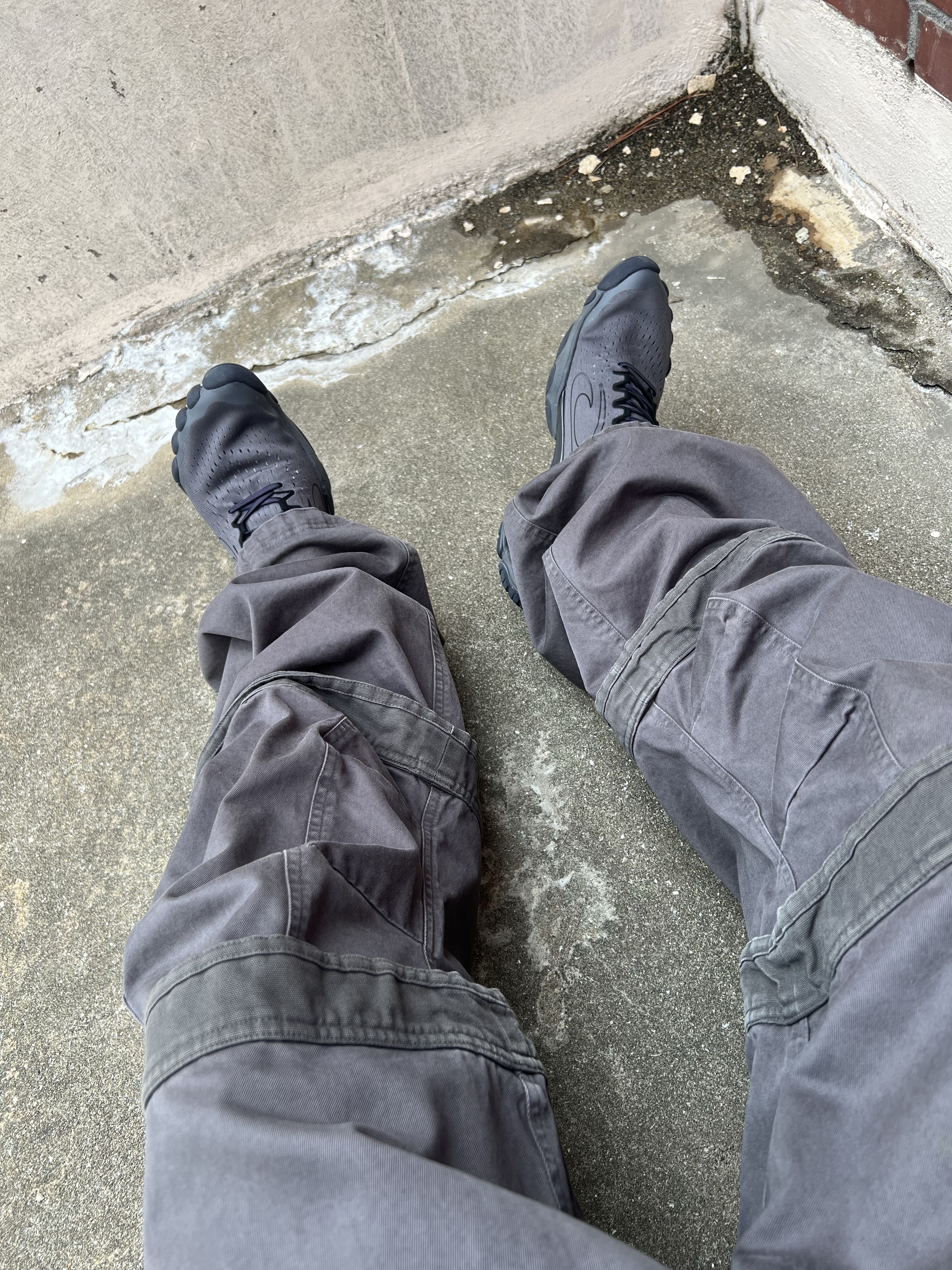 Farfromwhat Far Layered Work Pants Charcoal, Honda Motorcyle Gloves White 착용 스타일 - 9