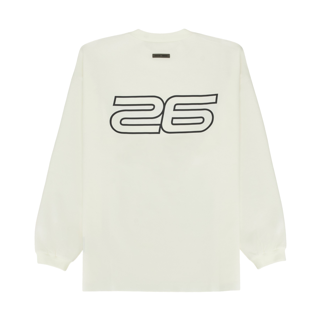- Essentials Ponte 90s Long Sleeve T-Shirt Ivory - 25FW
