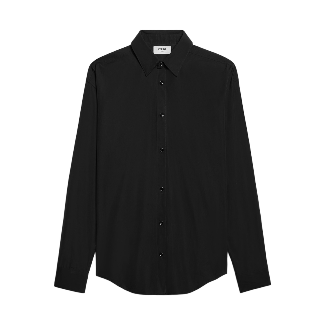 RC0LK0T01-38NO Celine Classic Shirt in Cotton Poplin Black