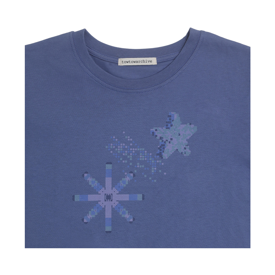 토우토우아카이브 닷 투 스타 크롭티 퍼플(TOWTOW.ARCHIVE Dot to Star Crop Tshirts Purple) - 2