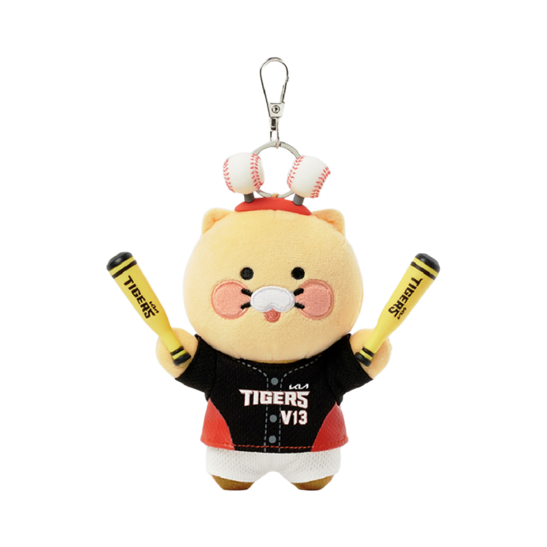 기아 타이거즈 x 카카오 프렌즈 승리요정 키링 인형 V13 춘식이 멀티(Kia Tigers x Kakao Friends Victory Fairy Keyring Doll V13 Choonsik Multi)