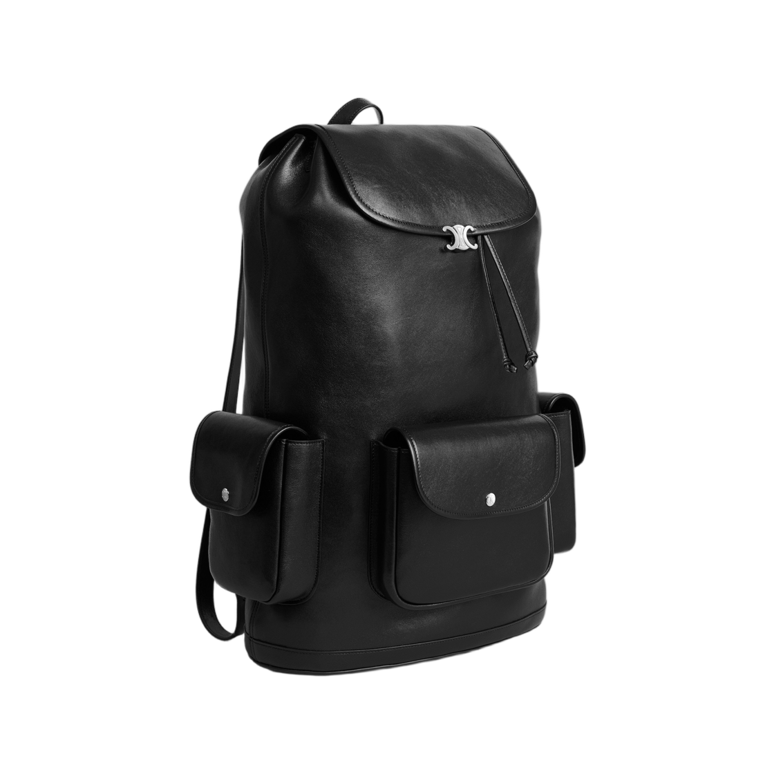 셀린느 빅 백팩 소프트 트리옹프 서플 샤이니 램스킨 블랙(Celine Big Backpack Soft Triomphe in Supple Shiny Lambskin Black) - 2