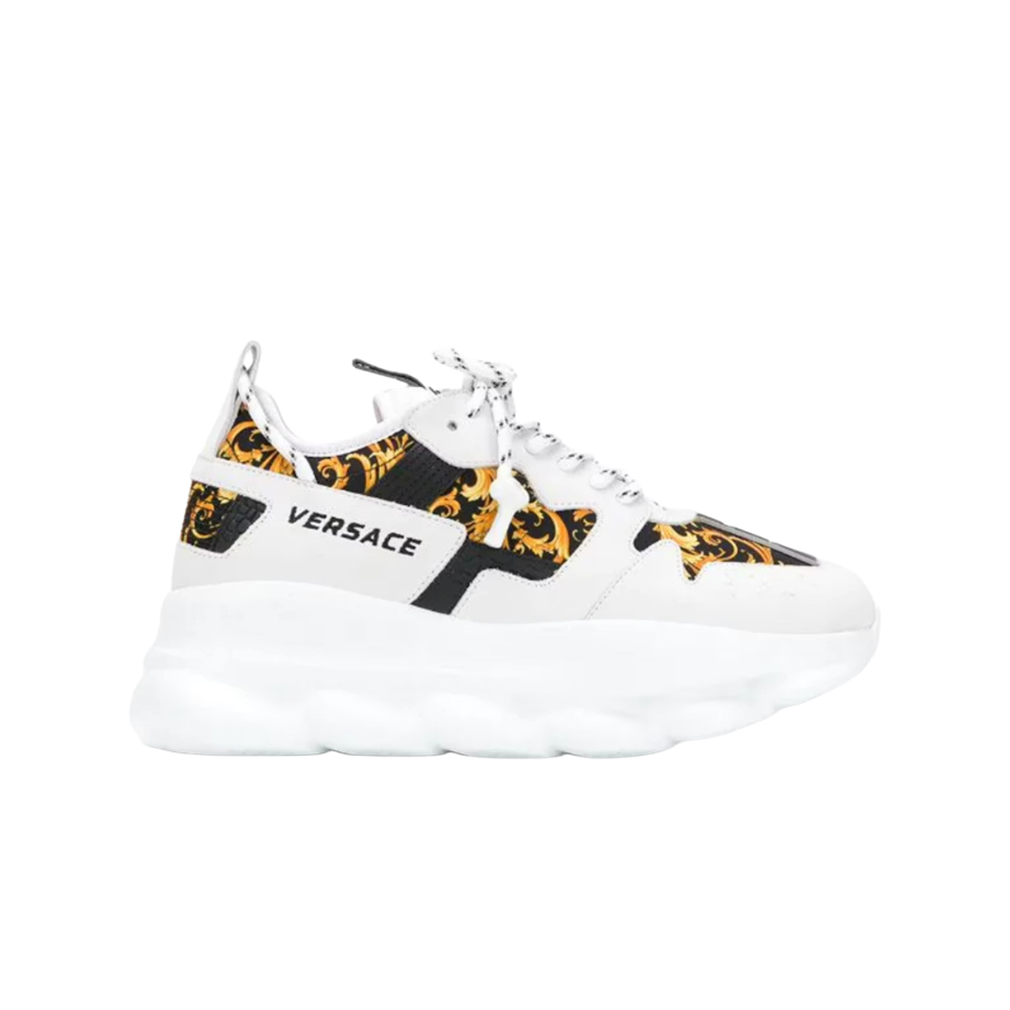 DST030G-DT21-DBN9 (W) Versace Chain Reaction 2 Barocco Print White