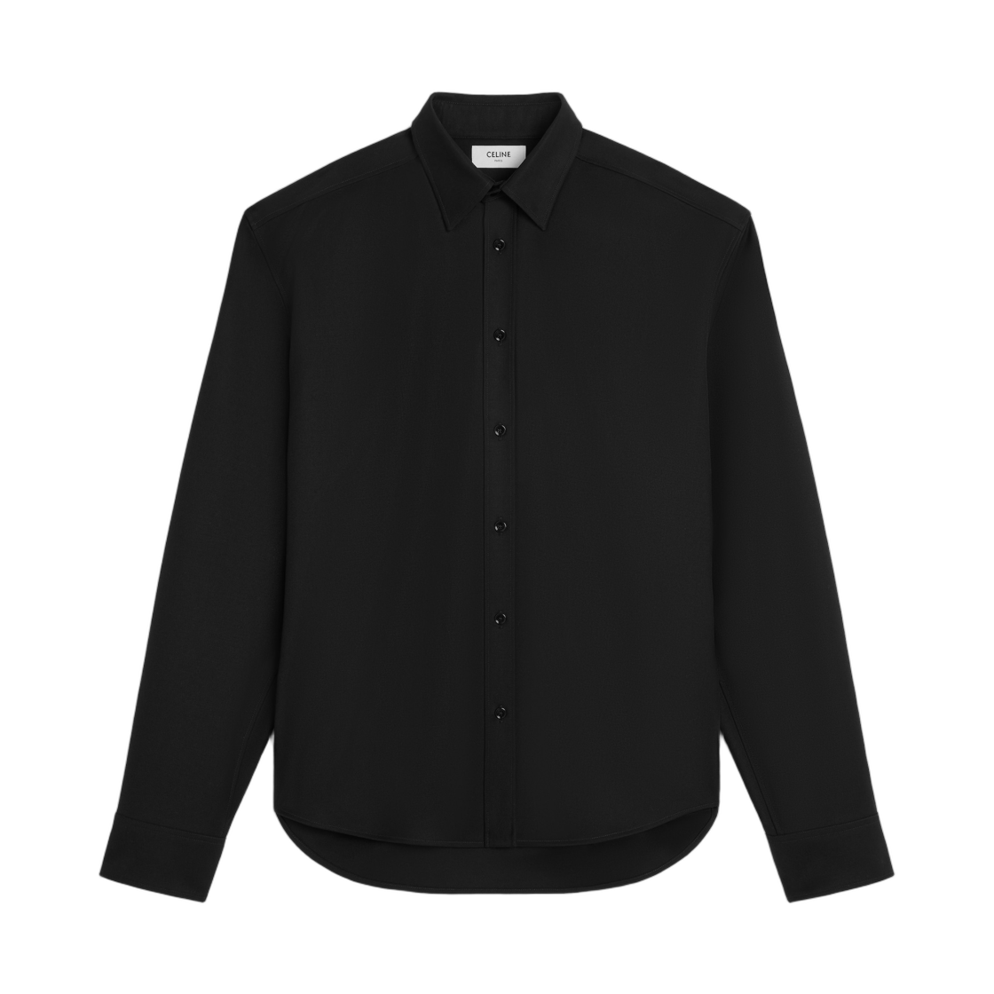 RC0BW0Y81-38NO Celine Shirt in Wool Black