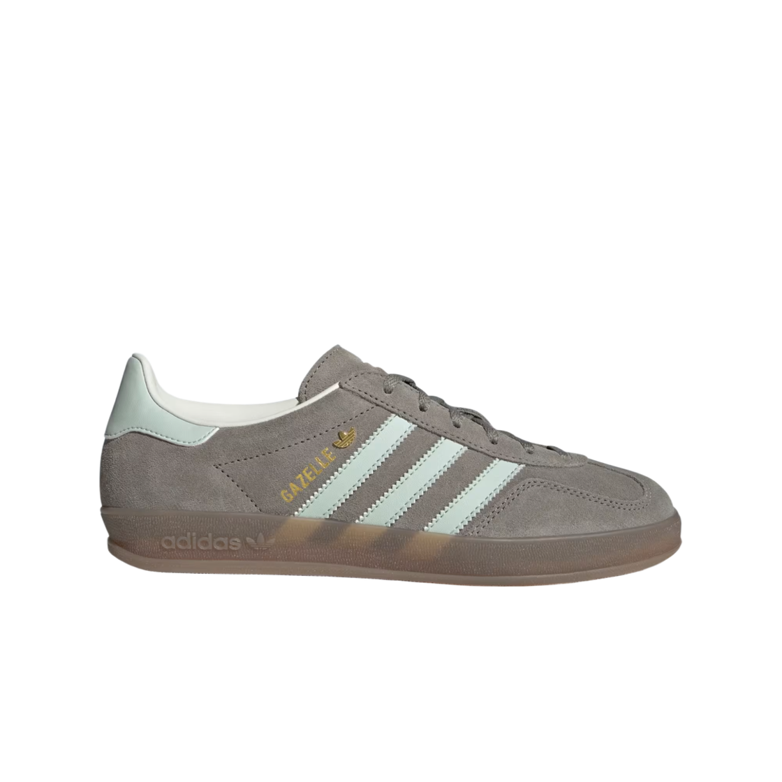 JR2430 (W) Adidas Gazelle Indoor Silver Pebble Linen Green