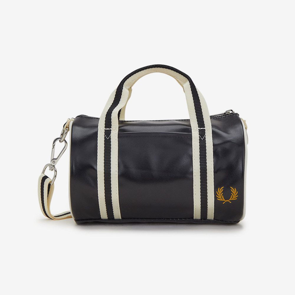프레드페리 클래식 미니 배럴 백 블랙/에크루(Fred Perry Classic Mini Barrel Bag Black / Ecru) - 2