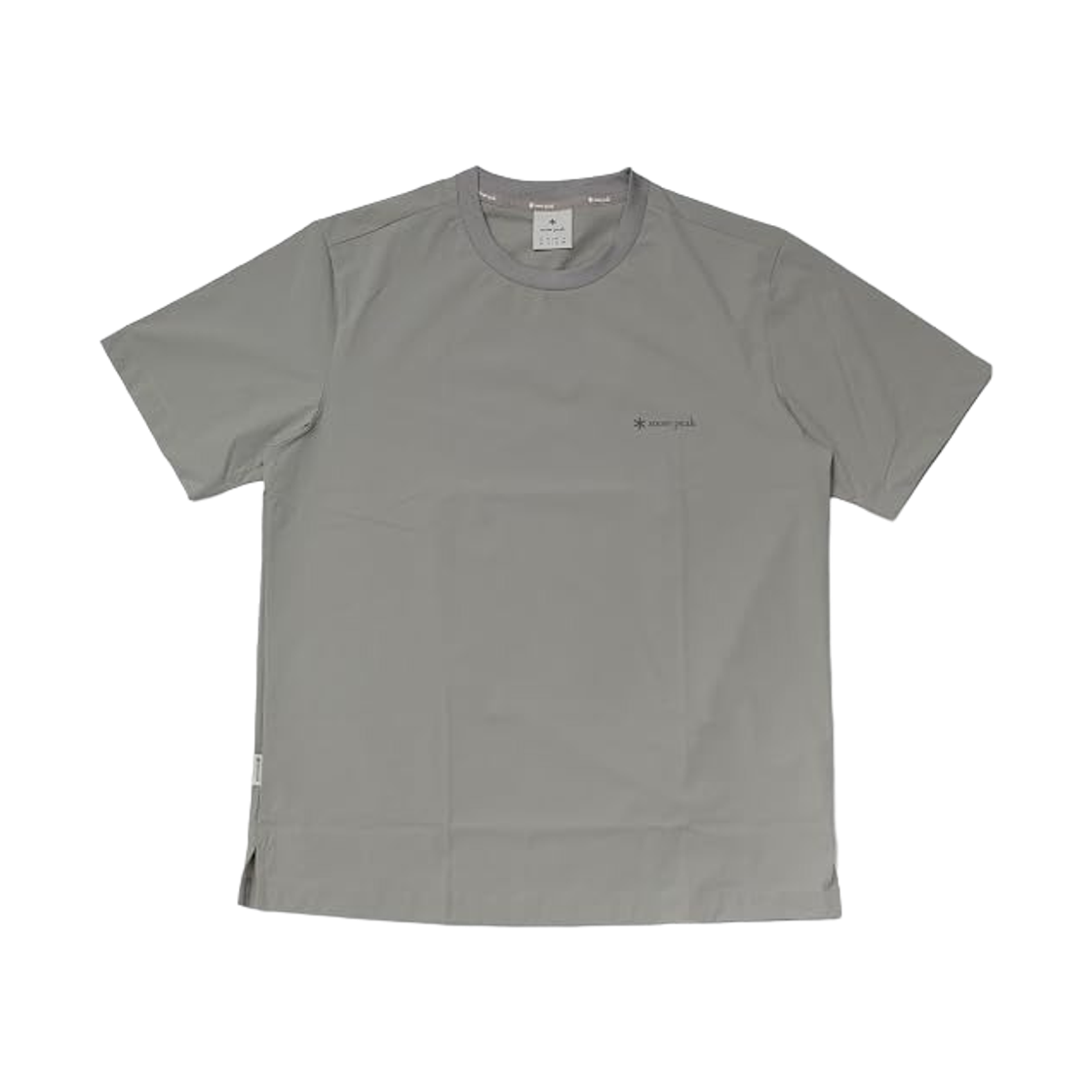 스노우 피크 씬테크 우븐 숏슬리브 티셔츠 포그 그레이(Snow Peak Thin-Tech Woven Short Sleeve T-Shirt Fog Grey)