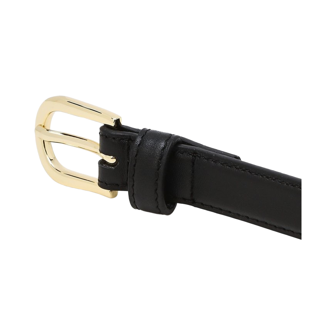 질스튜어트 맨 액세사리 20mm 블랙 골드버클 소가죽 슬림 여성벨트 JUBE6F112BK(Jillstuart Men's Acc 20mm Black Slim Genuine Leather Women's Belt with Gold Buckle) - 2