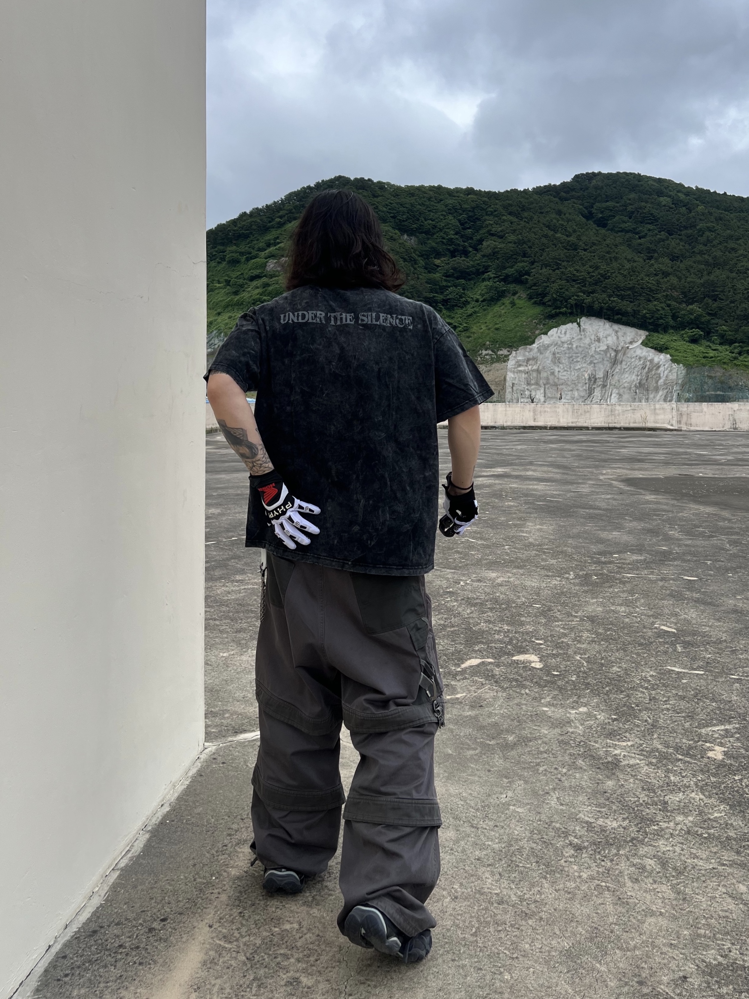 Farfromwhat Far Layered Work Pants Charcoal, Honda Motorcyle Gloves White 착용 스타일 - 8