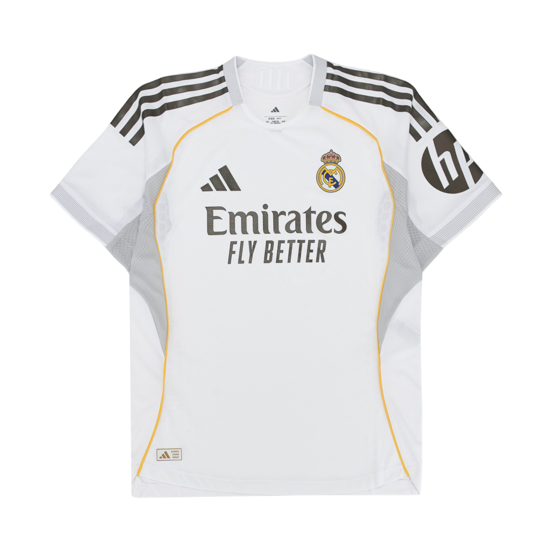 아디다스 레알 마드리드 2025/26 홈 어센틱 저지 화이트 - KR 사이즈 (논 마킹 버전)(Adidas Real Madrid 2025/26 Home Authentic Jersey White - KR Sizing (Non Marking Ver.))