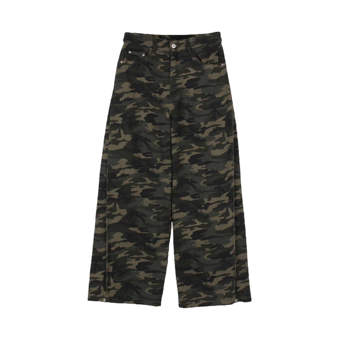 지크립 벌룬핏 비조 스냅 와이드 카모팬츠(GCLIP Balloon Fit Vizo Snap Wide Camo Pants)