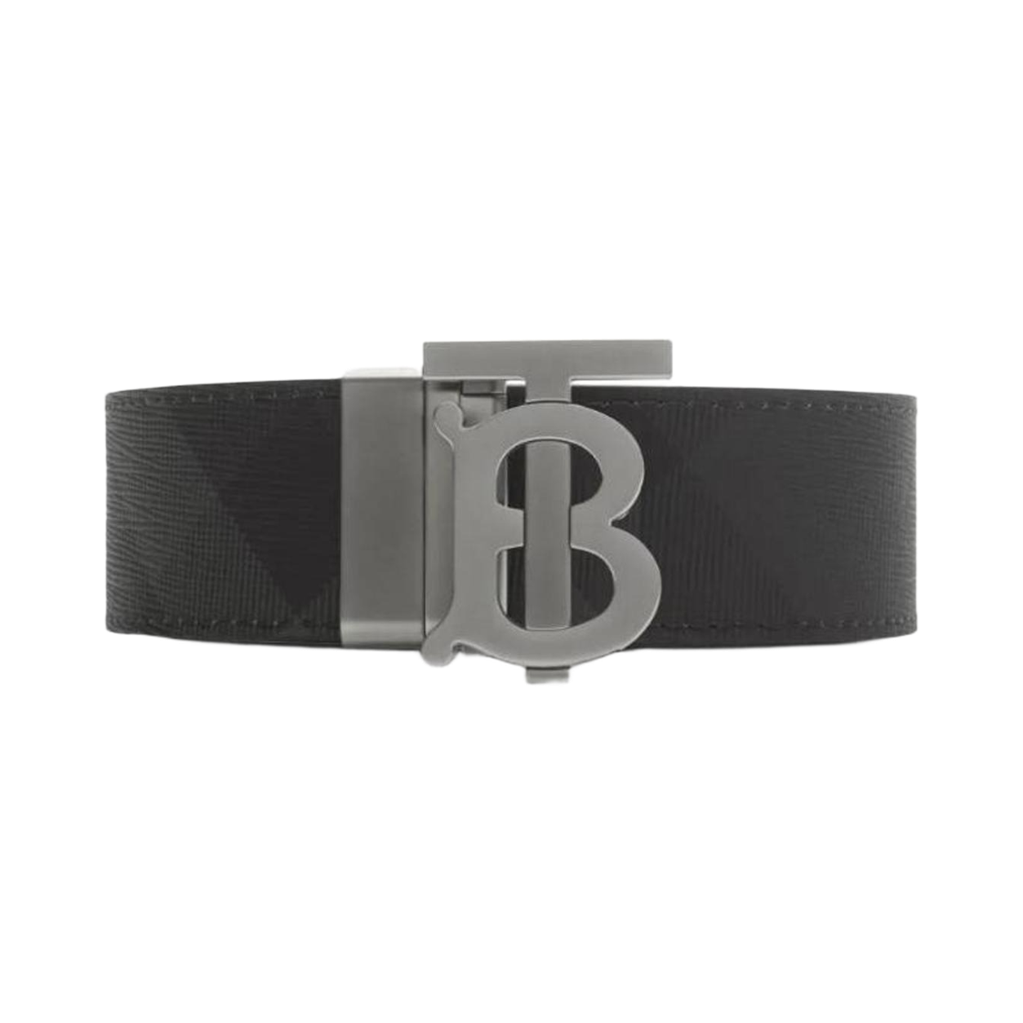 8125337 Burberry Reversible Check Belt Black