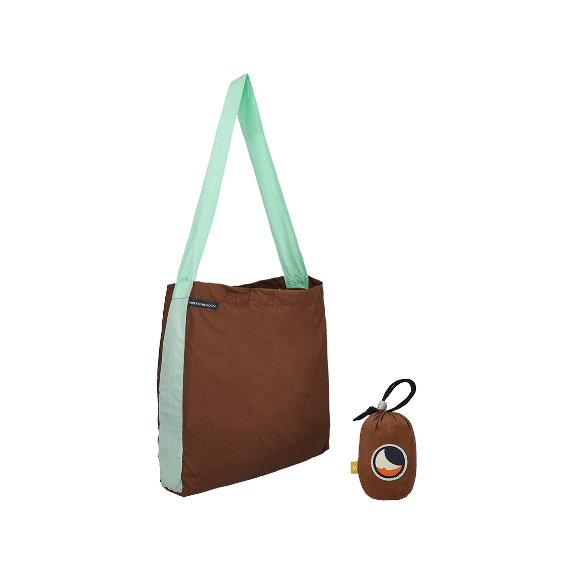 TMEBM0471 Ticket To The Moon Medium Eco Bag 15L Chocolate Mint