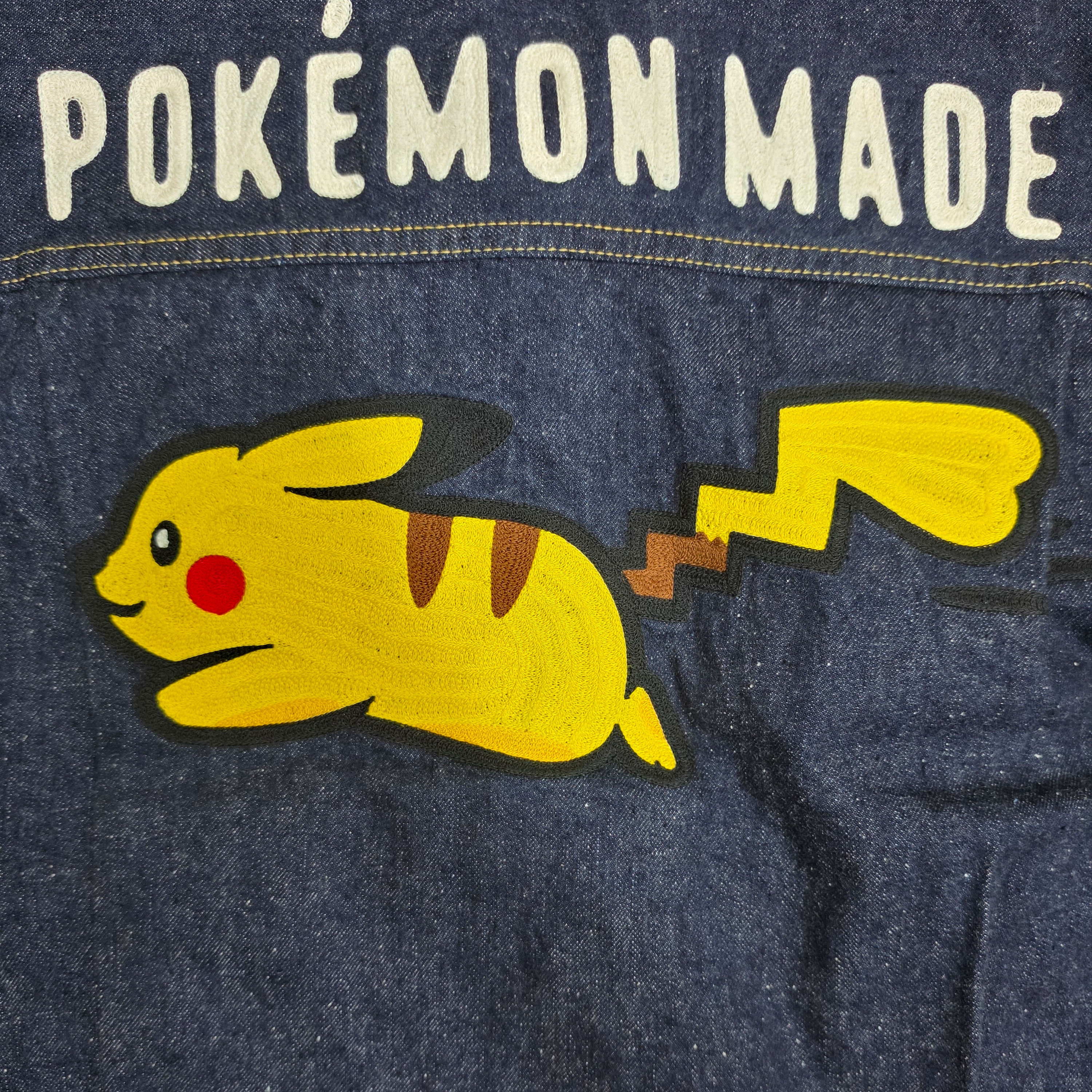 Human Made x Pokemon Made Denim Jacket Indigo 착용 스타일