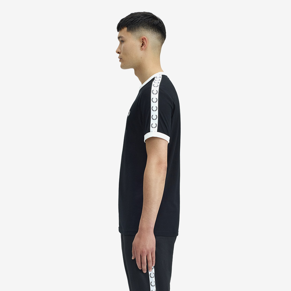 프레드페리 테잎 링어 티셔츠 블랙(Fred Perry Taped Ringer T-Shirt Black) - 2