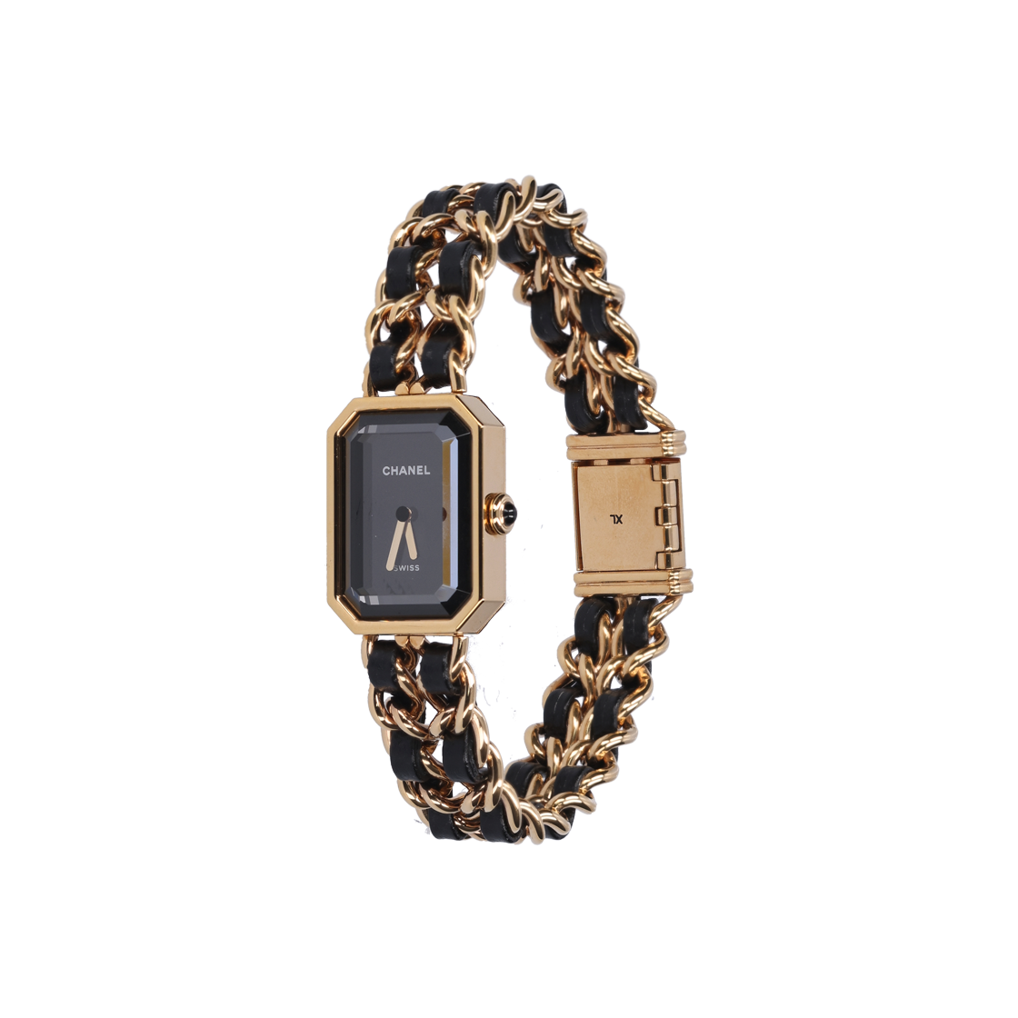 ITS5VTGBUTOV Chanel Première Edition Original Watch Yellow Gold & Black Leather