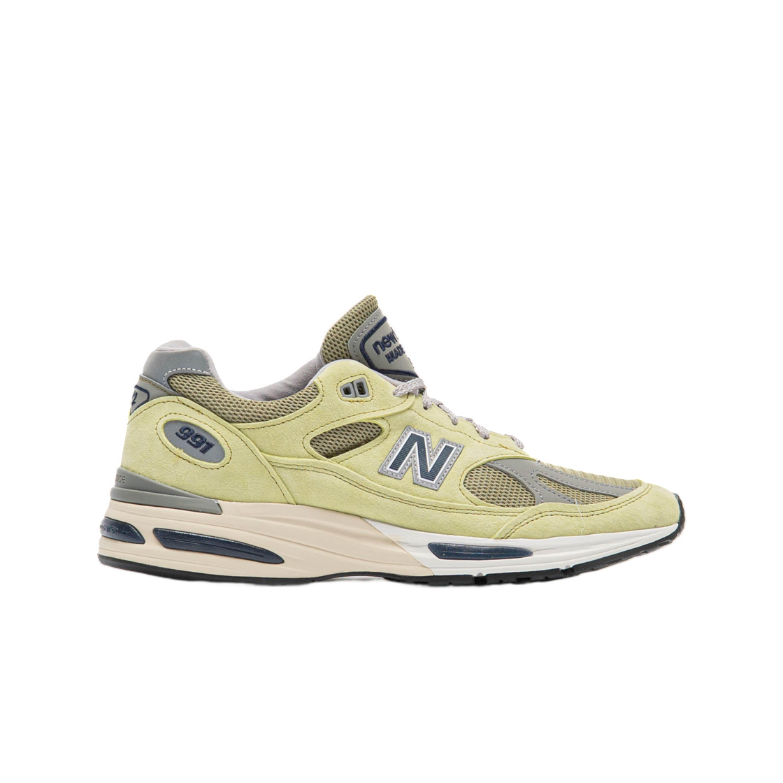 U991WG2 New Balance 991v2 Made in UK Green Banana Moss