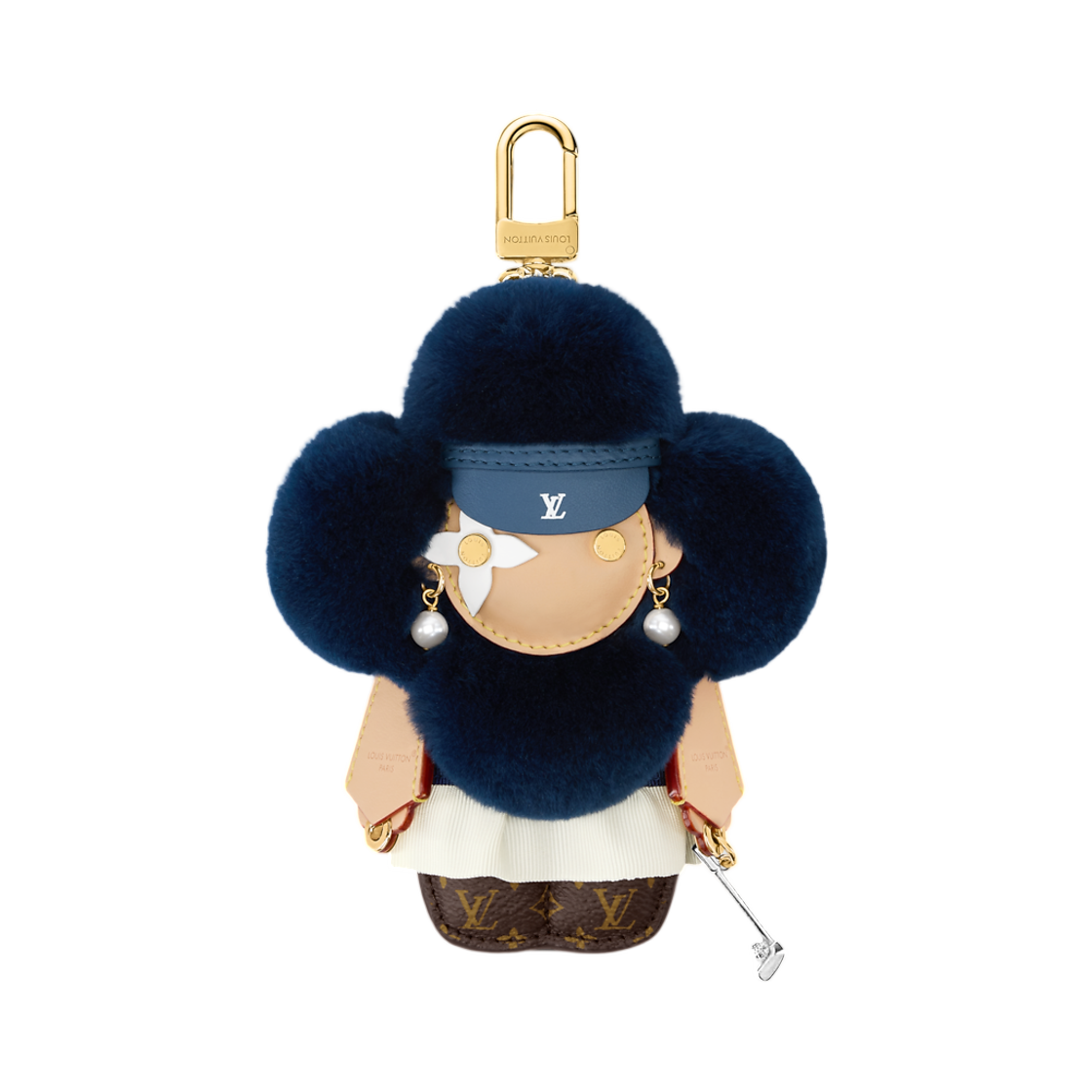 M03986 (W) Louis Vuitton Vivienne Fashionista Golf Bag Charm Blue