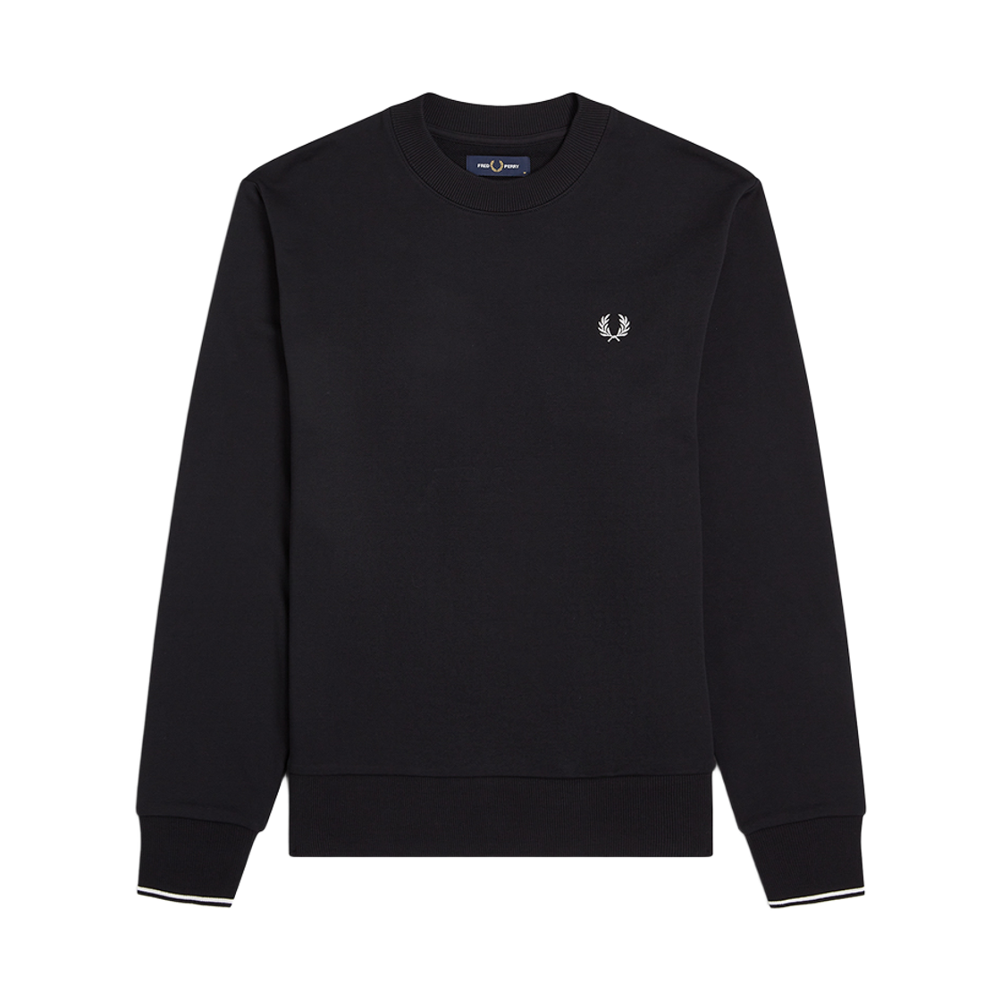 AFPM2G97535-184 Fred Perry Crew Neck Sweatshirt Black