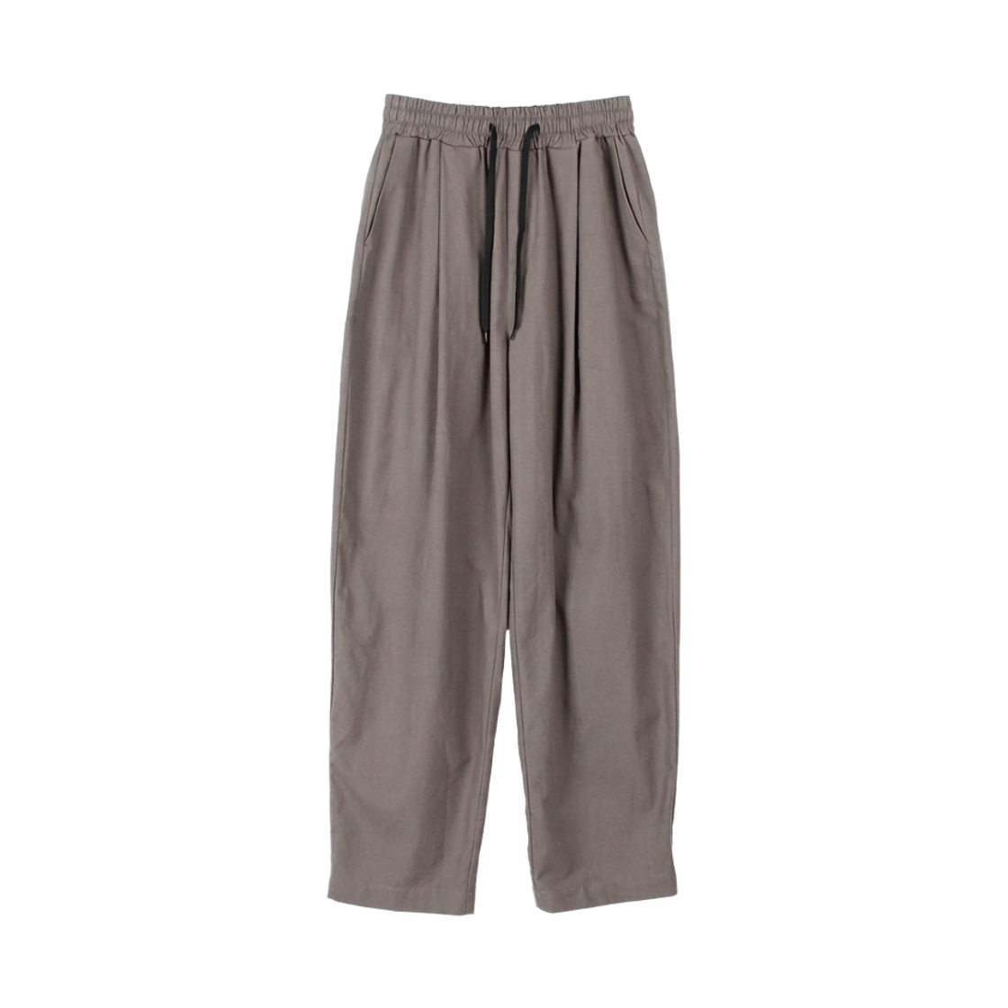 지크립 밴딩 핀턱 세미와이드 면 팬츠 카키(GCLIP Banding Pintuck Semi-Wide Cotton Pants Khaki)