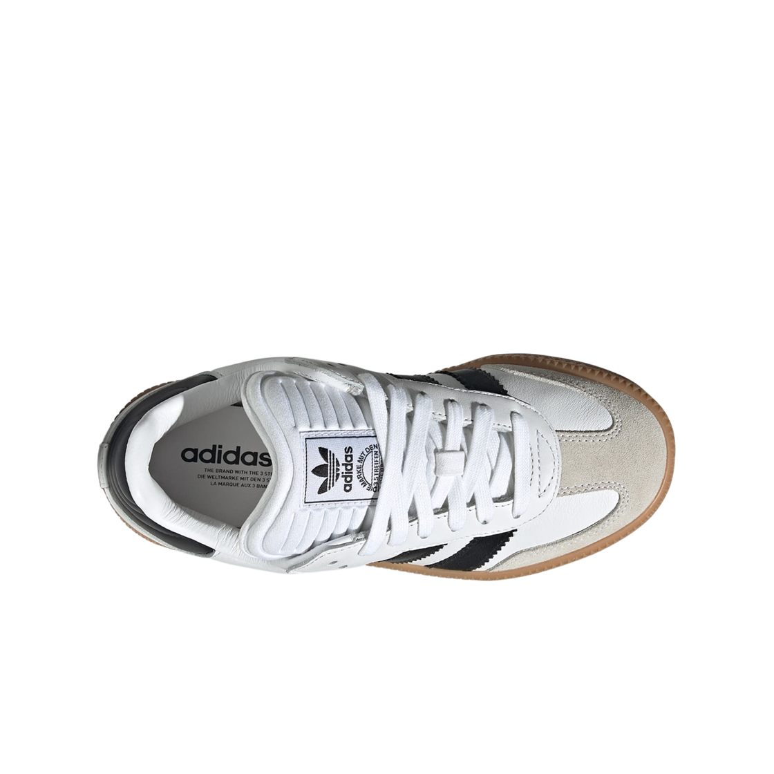 (J) 아디다스 오리지널스 삼바 XLG 클라우드 화이트 코어 블랙((J) Adidas Originals Samba XLG Cloud White Core Black) - 2