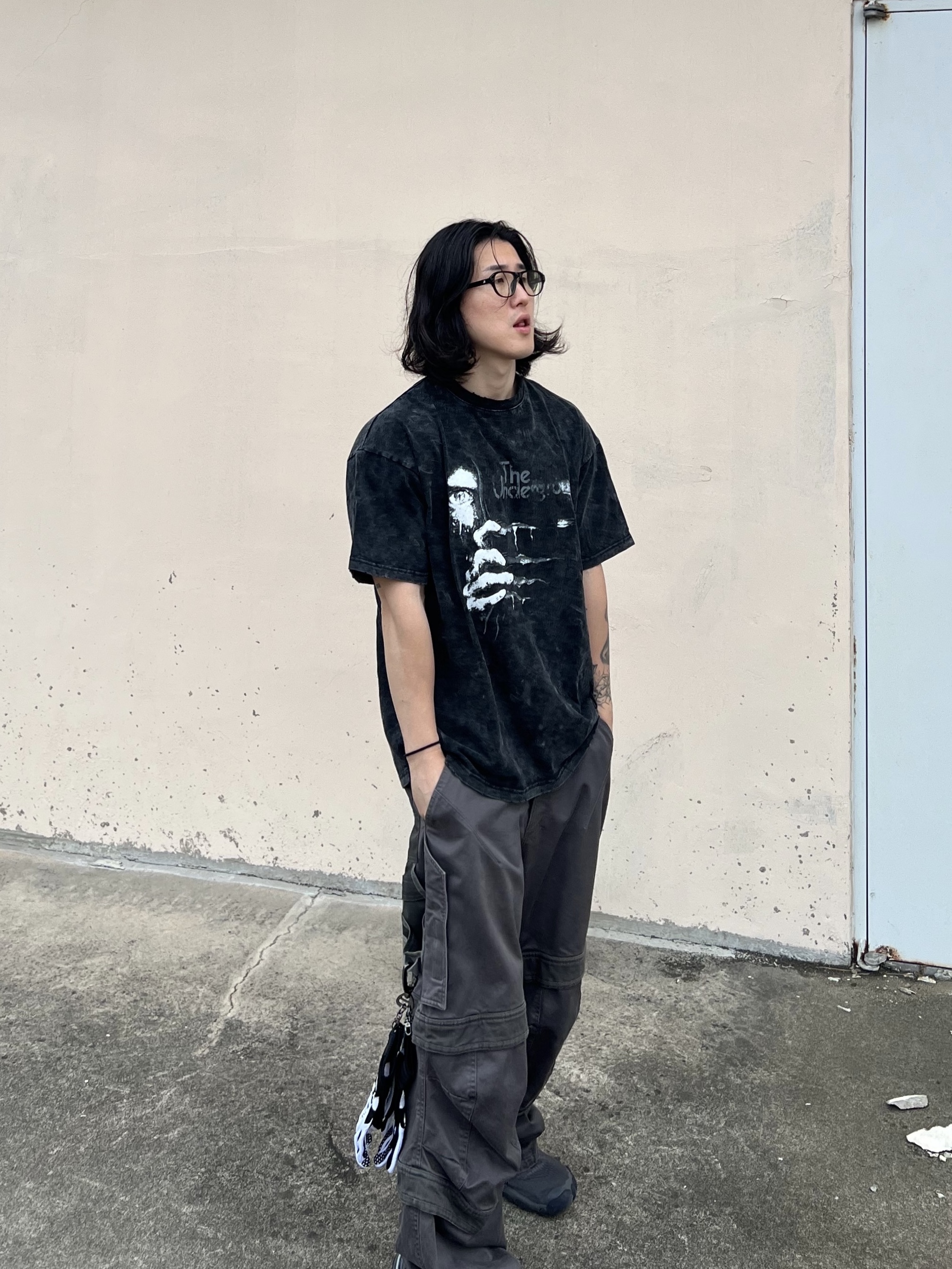 Farfromwhat Far Layered Work Pants Charcoal, Honda Motorcyle Gloves White 착용 스타일 - 2