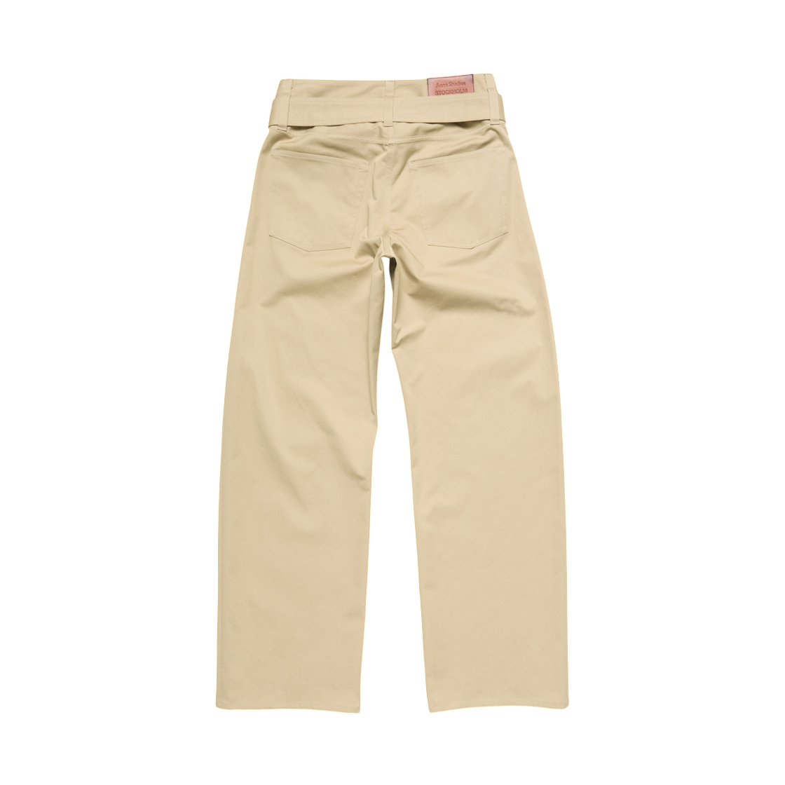 (W) 아크네 스튜디오 트윌 트라우저 벨트 페일 베이지((W) Acne Studios Twill Trousers With Belt Pale Beige) - 2