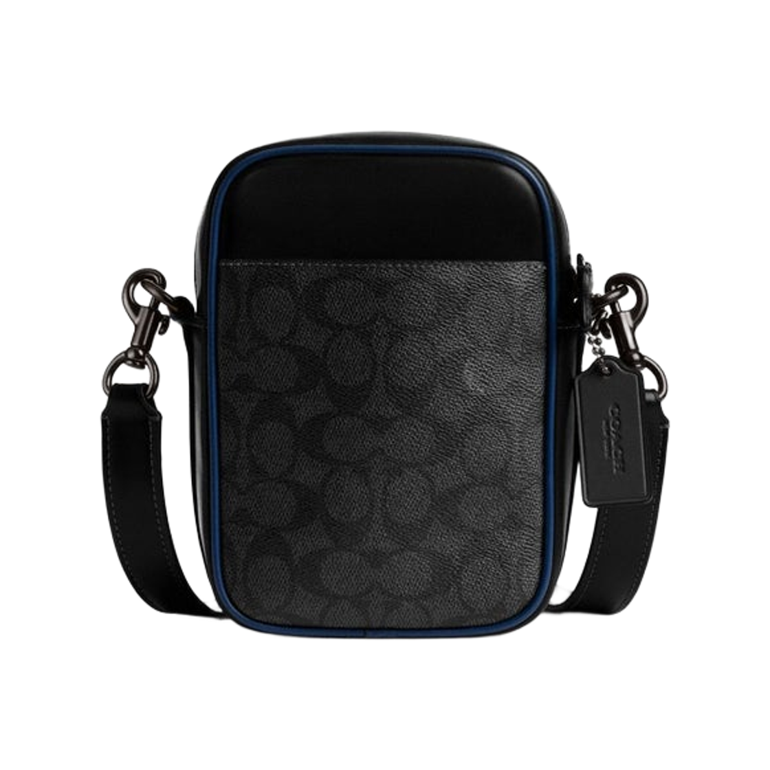 코치 블록 시그니처 캔버스 히치 크로스바디백 블랙 멀티(Coach Hitch Crossbody Bag in Blocked Signature Canvas Black Multi)