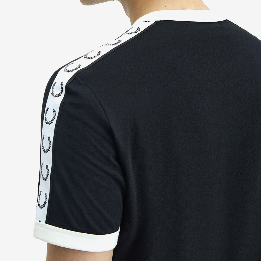 프레드페리 테잎 링어 티셔츠 블랙(Fred Perry Taped Ringer T-Shirt Black) - 4