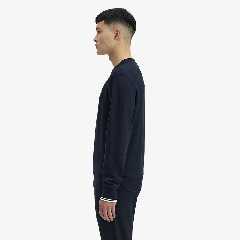 프레드페리 크루넥 스웻셔츠 네이비(Fred Perry Crew Neck Sweatshirt Navy) - 2
